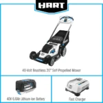 HART Tools 40V 20" Brushless Self-Propelled Electric LownMower - Image 10