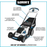 HART Tools 40V 20" Brushless Self-Propelled Electric LownMower - Image 9