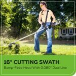 Greenworks 80V 21" Cordless Battery Brushless Self-Propelled Mower 3pc Combo Kit - Image 12