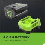 Greenworks 80V 21" Cordless Battery Brushless Self-Propelled Mower 3pc Combo Kit - Image 13