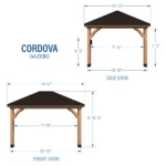 Backyard Discovery Cordova 14x10 Cedar Gazebo - Image 2