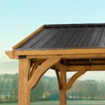 Backyard Discovery Arlington 12x12 Gazebo with Electric - Lt Brown - Image 8