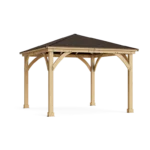 Yardistry Meridian 12x12 Cedar Gazebo with Aluminum Roof - Image 2