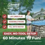 Coleman Power Steel 16' x 10' x 42" Oval Above Ground Pool Set - Image 4