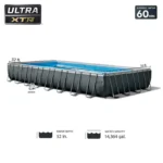 Intex 32' x 16' x 52" Rectangular Ultra XTR Frame Above Ground Swimming Pool Set - 32 ft x 16 ft x 52 in - Image 3