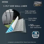 Intex 32' x 16' x 52" Rectangular Ultra XTR Frame Above Ground Swimming Pool Set - 32 ft x 16 ft x 52 in - Image 6