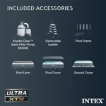 Intex 32' x 16' x 52" Rectangular Ultra XTR Frame Above Ground Swimming Pool Set - 32 ft x 16 ft x 52 in - Image 7