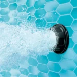 Funsicle 9'10" Oasis Designer Above Ground Pool with Pump, Oval Frame, Dark Herringbone - Image 5