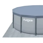 Funsicle Oasis Above Ground Metal Frame Swimming Pool Set – with FB1200S AutoSkimmer Pump, Ladder, Cover, Cloth & Deluxe Maint. Kit, 14' x 48", Round, Gray - Image 8