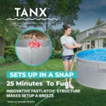 Bestway TANX 6' x 24" Round Above Ground Stock Tank Metal-Walled Above Ground Pool, All-in-One Set - Image 4