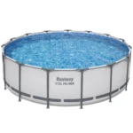 Bestway Steel Pro MAX 15' x 48" Prismatic Stone Pool Set| Durable Construction, Easy Assembly, and All-Inclusive Accessories - above ground pool set with filter pump, ladder, and pool cover - Image 10