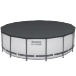 Bestway Steel Pro MAX 15' x 48" Prismatic Stone Pool Set| Durable Construction, Easy Assembly, and All-Inclusive Accessories - above ground pool set with filter pump, ladder, and pool cover - Image 3