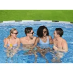 Bestway Steel Pro MAX 15' x 48" Prismatic Stone Pool Set| Durable Construction, Easy Assembly, and All-Inclusive Accessories - above ground pool set with filter pump, ladder, and pool cover - Image 8
