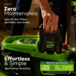 Greenworks 60V 21" Cordless Brushless Lawn Mower with 5.0Ah Battery & Charger 2531602 - Image 6