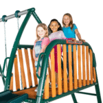 Sportspower Alta Oaks 10′ Heavy Duty Swing Set with Lifetime Warranty on 6′ Double Wall Slide - Image 3