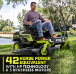 RYOBI 80V HP Brushless 54 in. Battery Electric Cordless Zero Turn Mower & Mulch Kit - Image 6