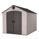 Lifetime 8 Ft. x 10 Ft. High-Density Polyethylene (Plastic) Outdoor Storage Shed with Steel-Reinforced Construction