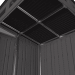 Suncast 6-Feet x 4-Feet Modernist Lean-to Resin Storage Shed (Floor Included) in Gray | BMS6583T - Image 4