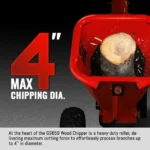 MechMaxx GS650 Wood Chipper Honda GX200 Gasoline Engine Powered 4" New - Image 8