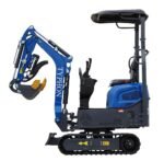 TYPHON TERROR XI STORM Mini Excavator – 1.1 Ton Trench Digger with Boom Swing, Hydraulic Thumb Clip, Bucket USA
