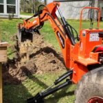 9' Tractor Backhoe Attachment with Mechanical Thumb, 15" Bucket, ISO/SAE Switchable Controls, Self-Contained Hydraulic System, 3 Point Hitch Cat.1 & 2, 25-100 HP, BH860M - Image 3