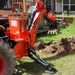9' Tractor Backhoe Attachment with Mechanical Thumb, 15" Bucket, ISO/SAE Switchable Controls, Self-Contained Hydraulic System, 3 Point Hitch Cat.1 & 2, 25-100 HP, BH860M - Image 4