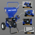 BILT HARD 3" Gas Chipper Shredder with 209cc Engine for Heavy Yard Cleanup - Image 6