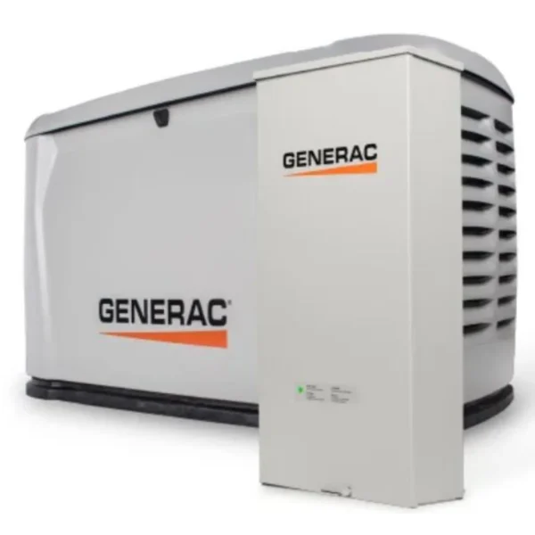 Generac 10k Watt (120 / 240 V) Single-Phase Air Cooled Standby Generator with Wi-Fi and 100A Transfer Switch Bundle