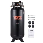 VEVOR 80 Gallon Air Compressor, 6.5HP 15.5SCFM@90 PSI, 2-Stage 145PSI Oil Free Stationary Air Compressor Tank for Industrial Manufacturing, Construction Sites (3-Phase Power, 220V 60 Hz)