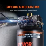 VEVOR 80 Gallon Air Compressor, 6.5HP 15.5SCFM@90 PSI, 2-Stage 145PSI Oil Free Stationary Air Compressor Tank for Industrial Manufacturing, Construction Sites (3-Phase Power, 220V 60 Hz) - Image 4