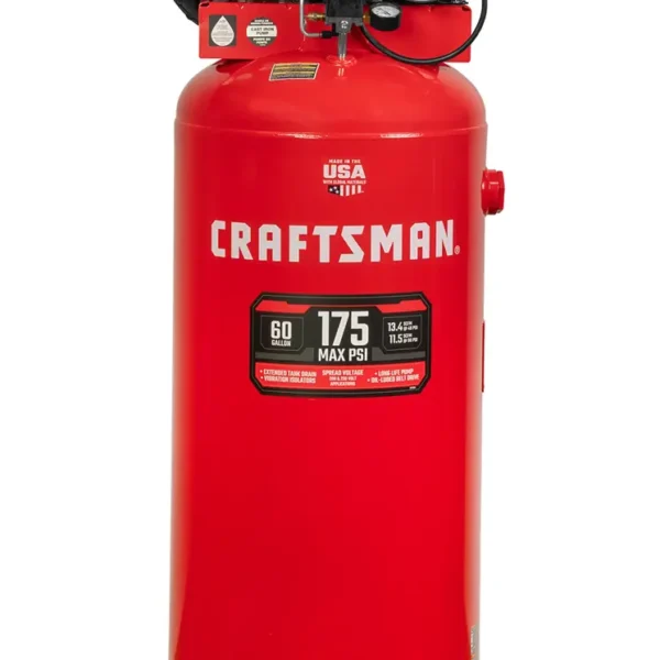 60-Gallon 175 Psi Vertical Corded Air Compressor