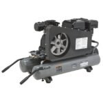 Klutch 9-Gallon Wheelbarrow Air Compressor, 6.5 HP, 11 CFM @ 40 PSI, 10 CFM @ 90 PSI, 135 Max. PSI - Image 2
