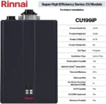 Rinnai CU199iP 11 GPM Indoor Commercial Liquid Propane LP Condensing Tankless Water Heater New - Image 3