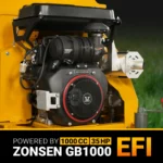 35hp 1000cc ZONSEN E-Start 8 inch Gas Powered Commerical Wood Chipper with Intelligent Hydraulic Feeding System , CROBA TX1000 - Image 2