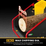 35hp 1000cc ZONSEN E-Start 8 inch Gas Powered Commerical Wood Chipper with Intelligent Hydraulic Feeding System , CROBA TX1000 - Image 3