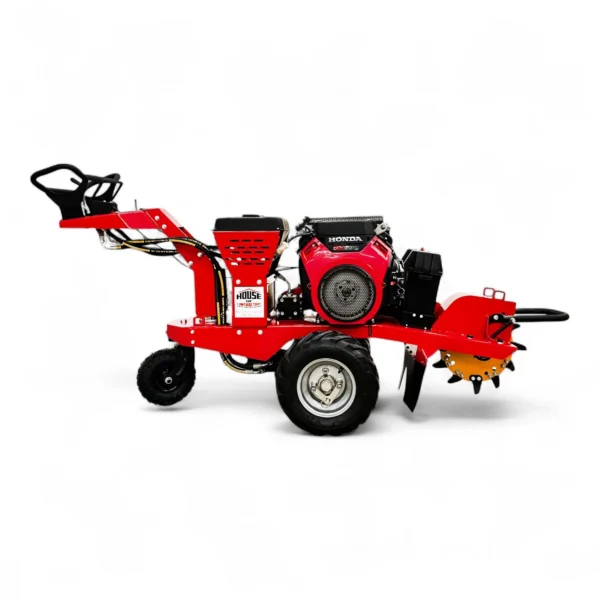 HOC911 Self Propelled Swivel Head Stump Grinder, Honda GX690 22.1 HP Electric Start, 18 Inch Above Ground Grinding, 12 Tungsten Carbide Teeth