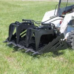 Skeleton Rock Bucket Grapple Rake with Teeth | 82" - Image 3